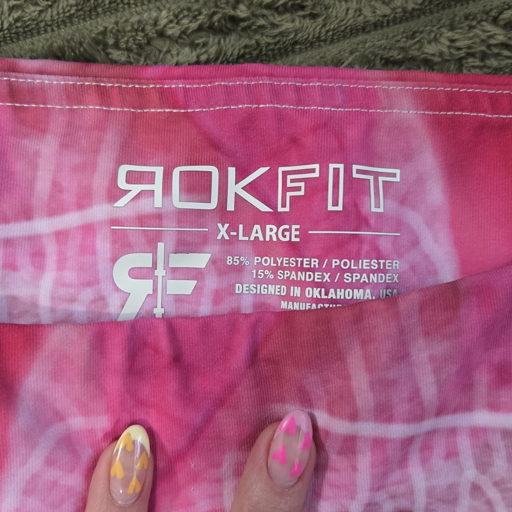 RokFit Women's Pink Athletic Shorts Never Worn